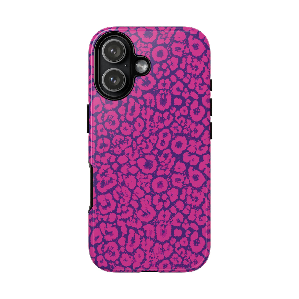 Pink Purple Leopard Tough Phone Case iPhone, Galaxy and Google Pixel