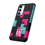 Retro Blocks LOVE Tough Case for iPhone, Galaxy or Google Pixel