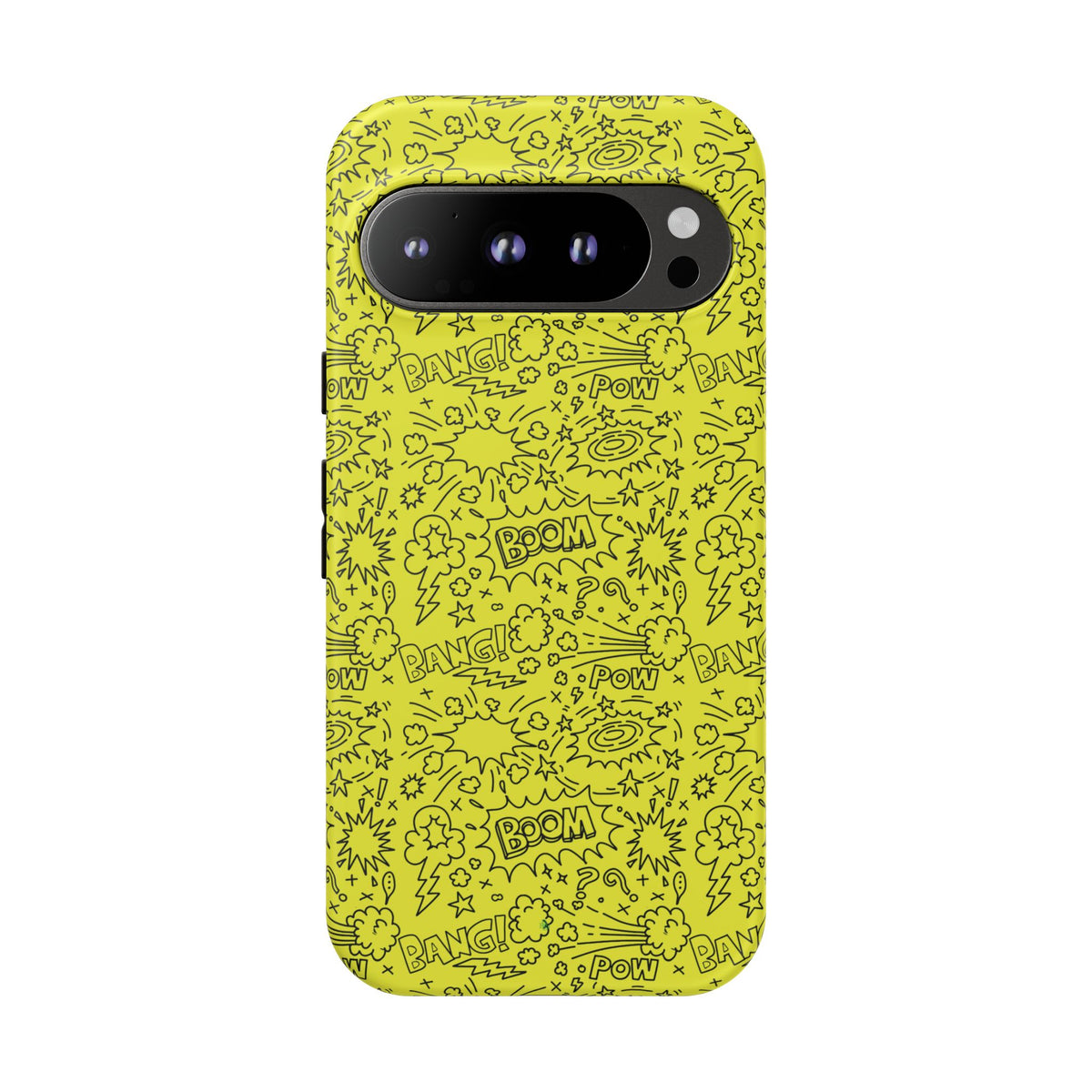 Neon Yellow Wow RG Tough Phone Case for iPhone, Galaxy, or Google Pixel