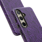 Purple Zebra Tough Phone Case for iPhone, Galaxy, or Google Pixel