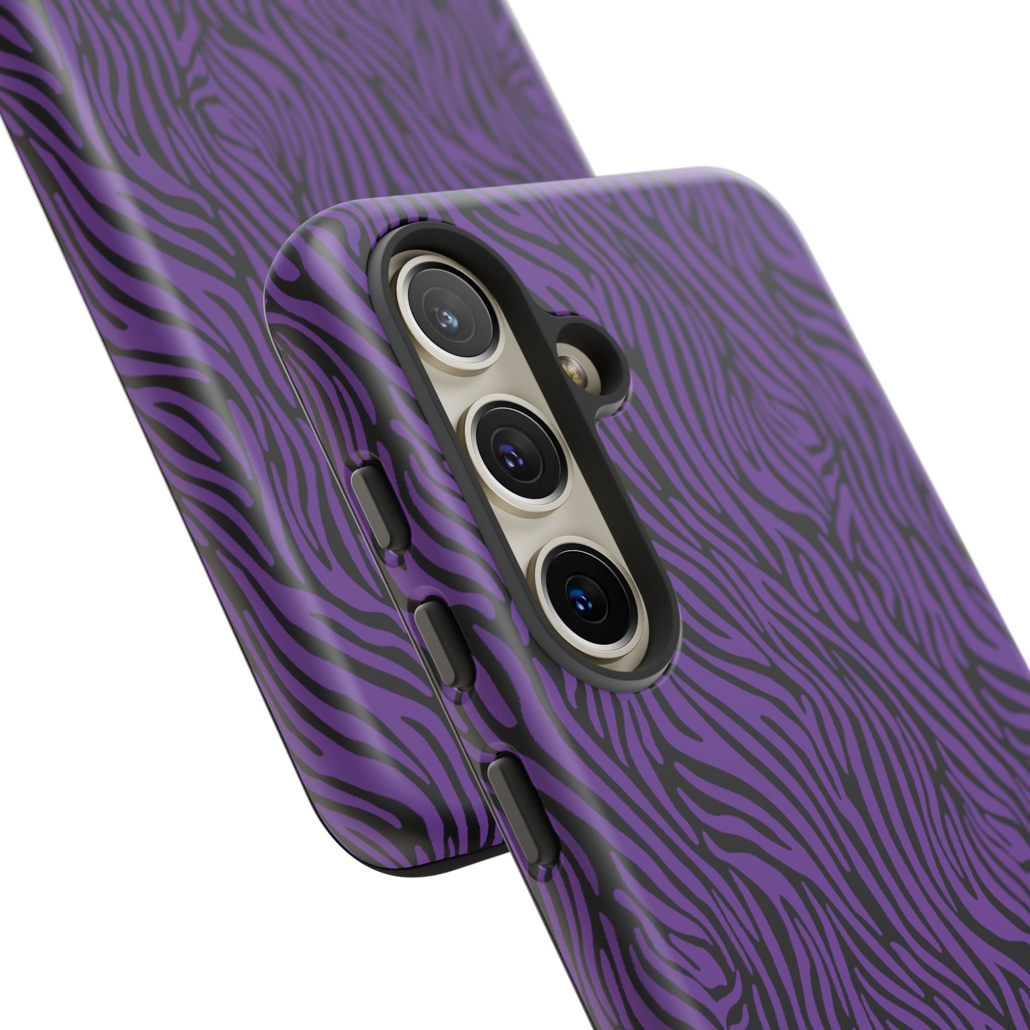 Purple Zebra Tough Phone Case for iPhone, Galaxy, or Google Pixel