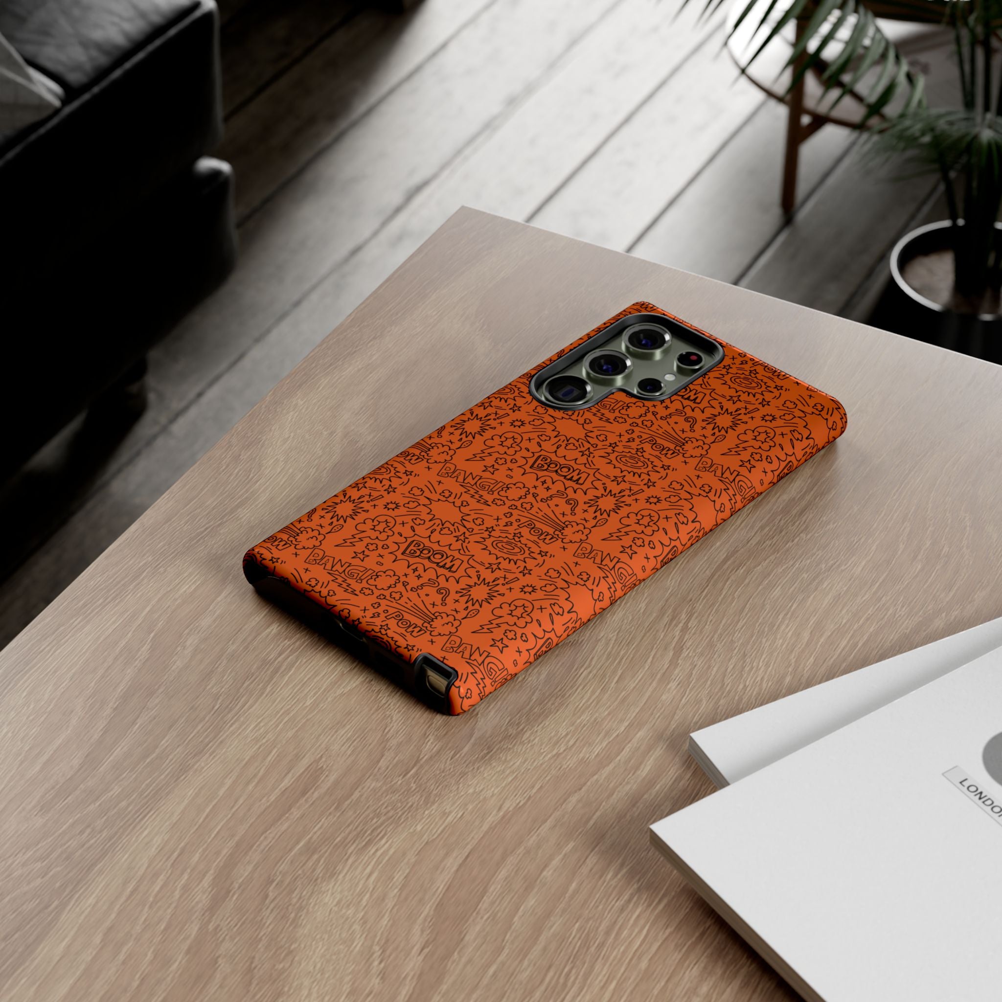 Wow Orange Tough Case for iPhone, Galaxy, or Google Pixel