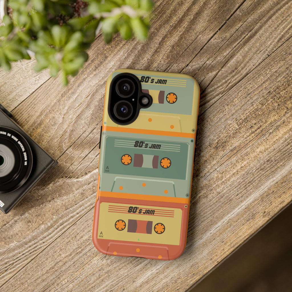 Retro 80's Jam RG Tough Phone Case for iPhone, Galaxy, or Google PIXEL