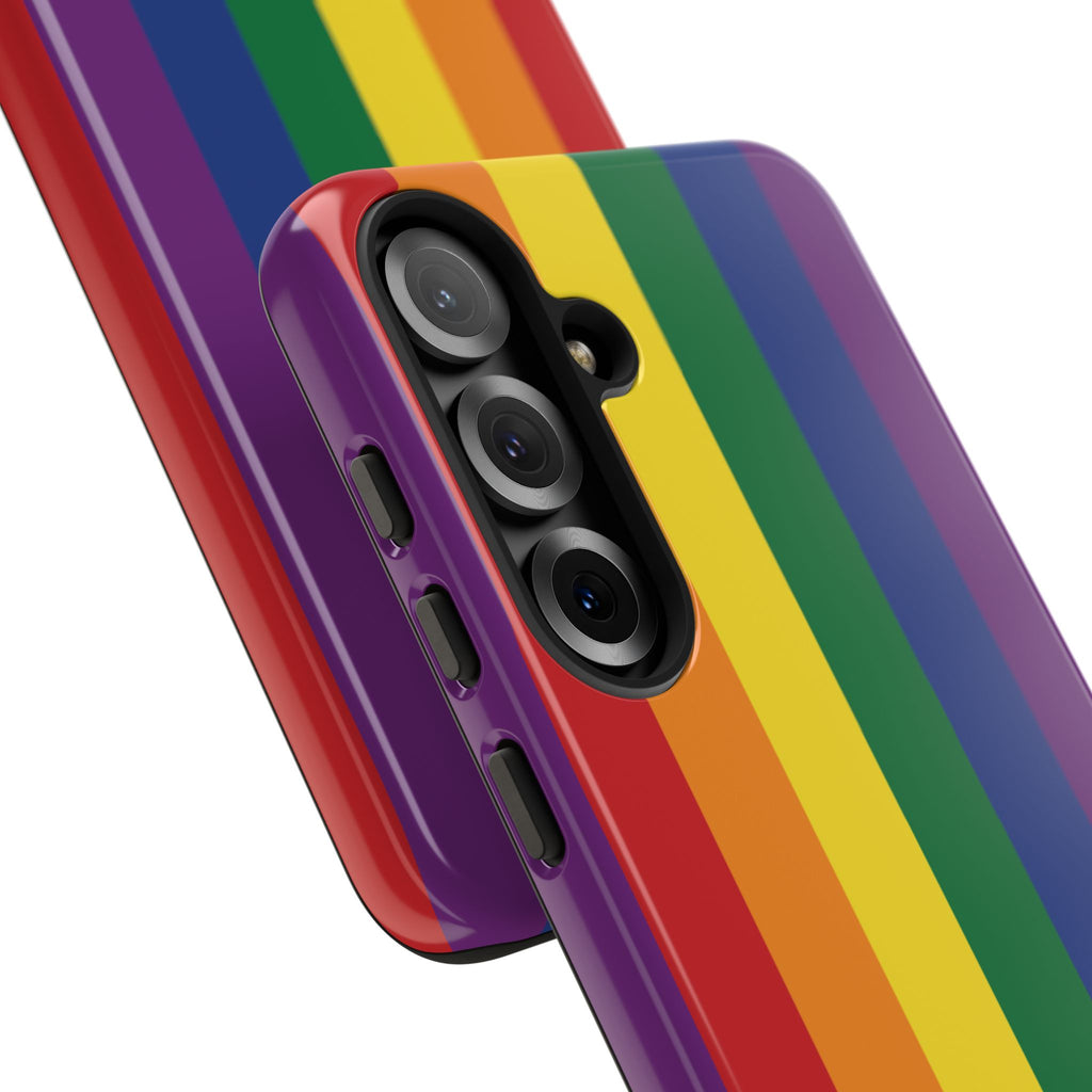 LGBTQ Rainbow Flag Tough Phone Case for iPhone, Galaxy, or Google Pixel
