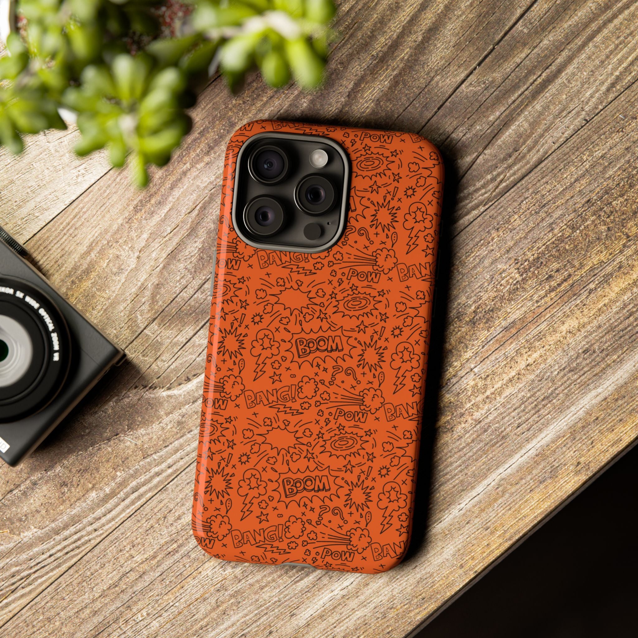 Wow Orange Tough Case for iPhone, Galaxy, or Google Pixel