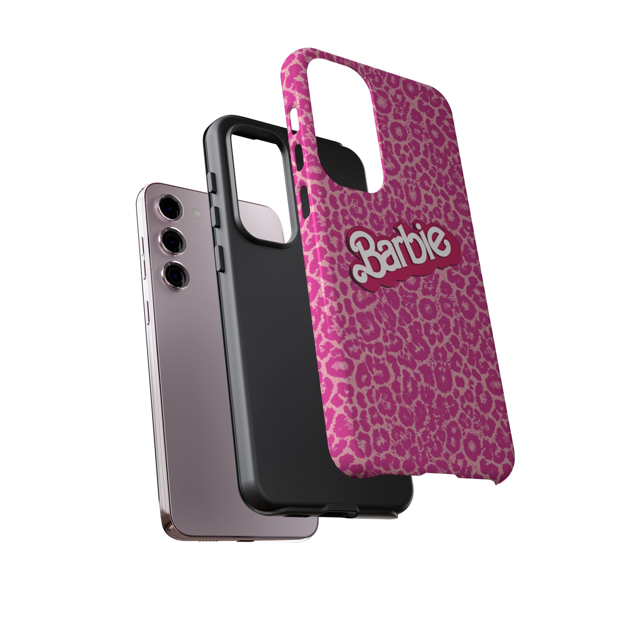 Hot Neon Pink Leopard Barb Tough Phone Case iPhone, Galaxy, or Google Pixel
