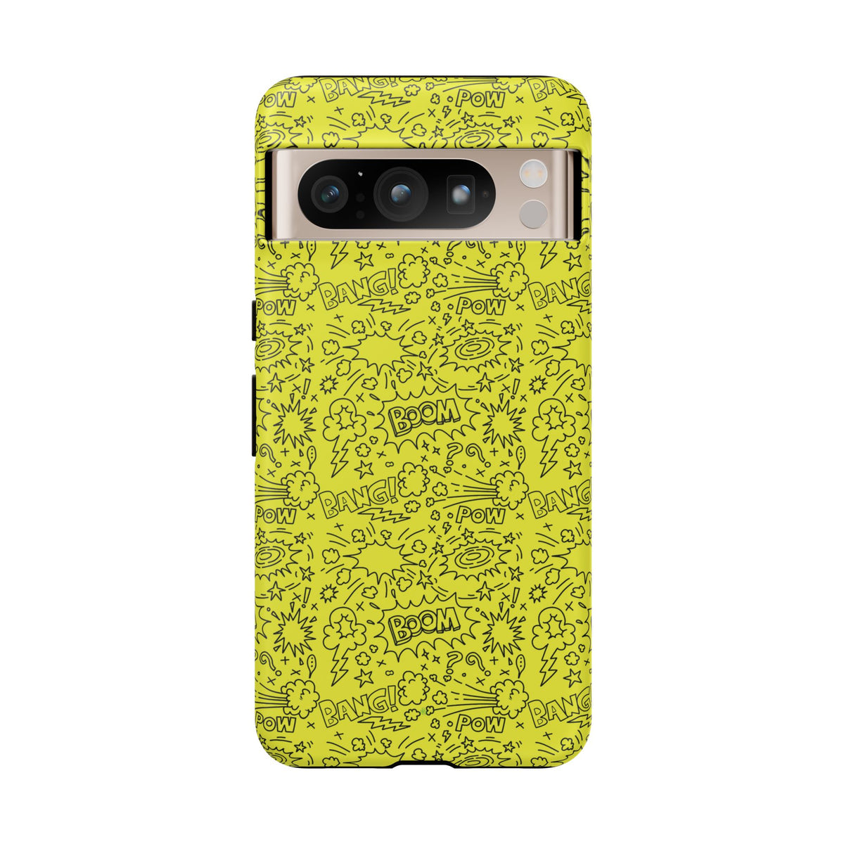 Neon Yellow Wow RG Tough Phone Case for iPhone, Galaxy, or Google Pixel