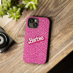 Hot Neon Pink Leopard Barb Tough Phone Case iPhone, Galaxy, or Google Pixel