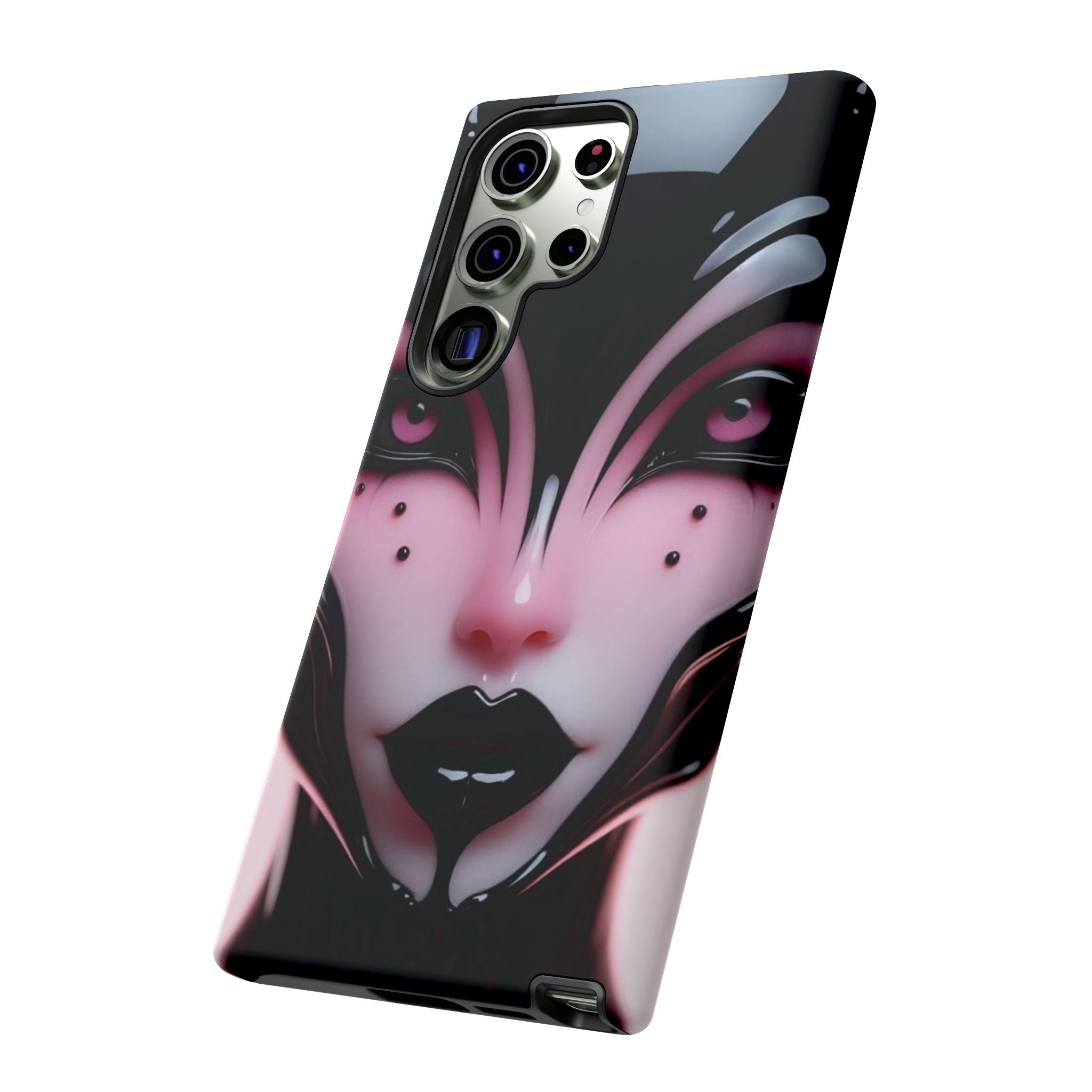 Pink Alien Tough Phone Case for iPhone, Galaxy, or Google Pixel