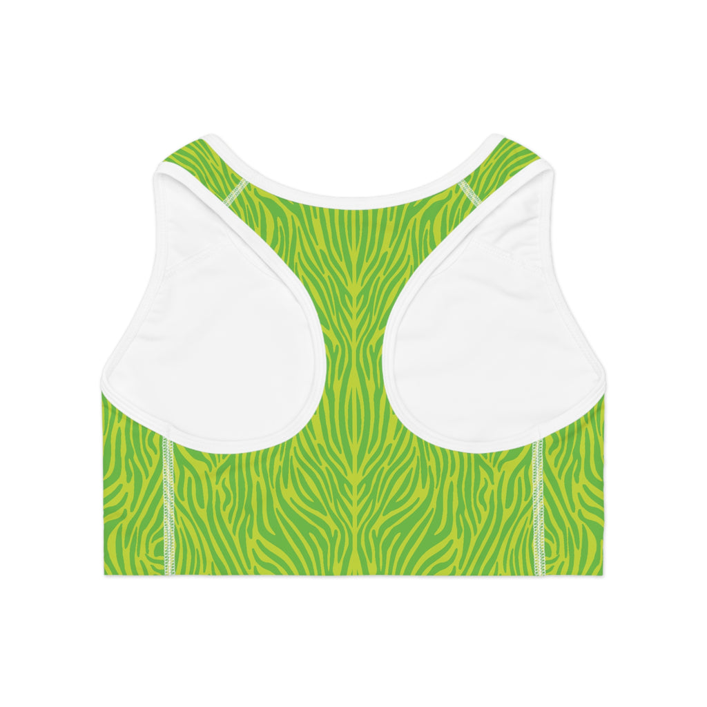 Neon Green Lime Sports Bra