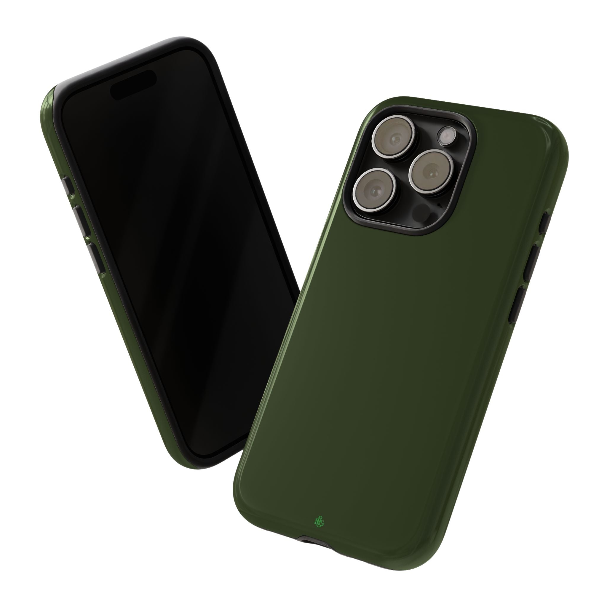 Olive Green Tough Phone Case for iPhone, Galaxy and Google Pixel