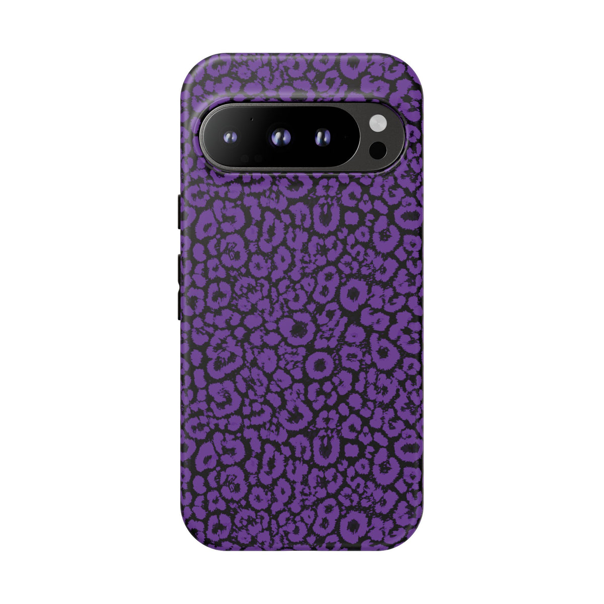 Purple Leopard Tough Case for iPhone, Galaxy or Google Pixel