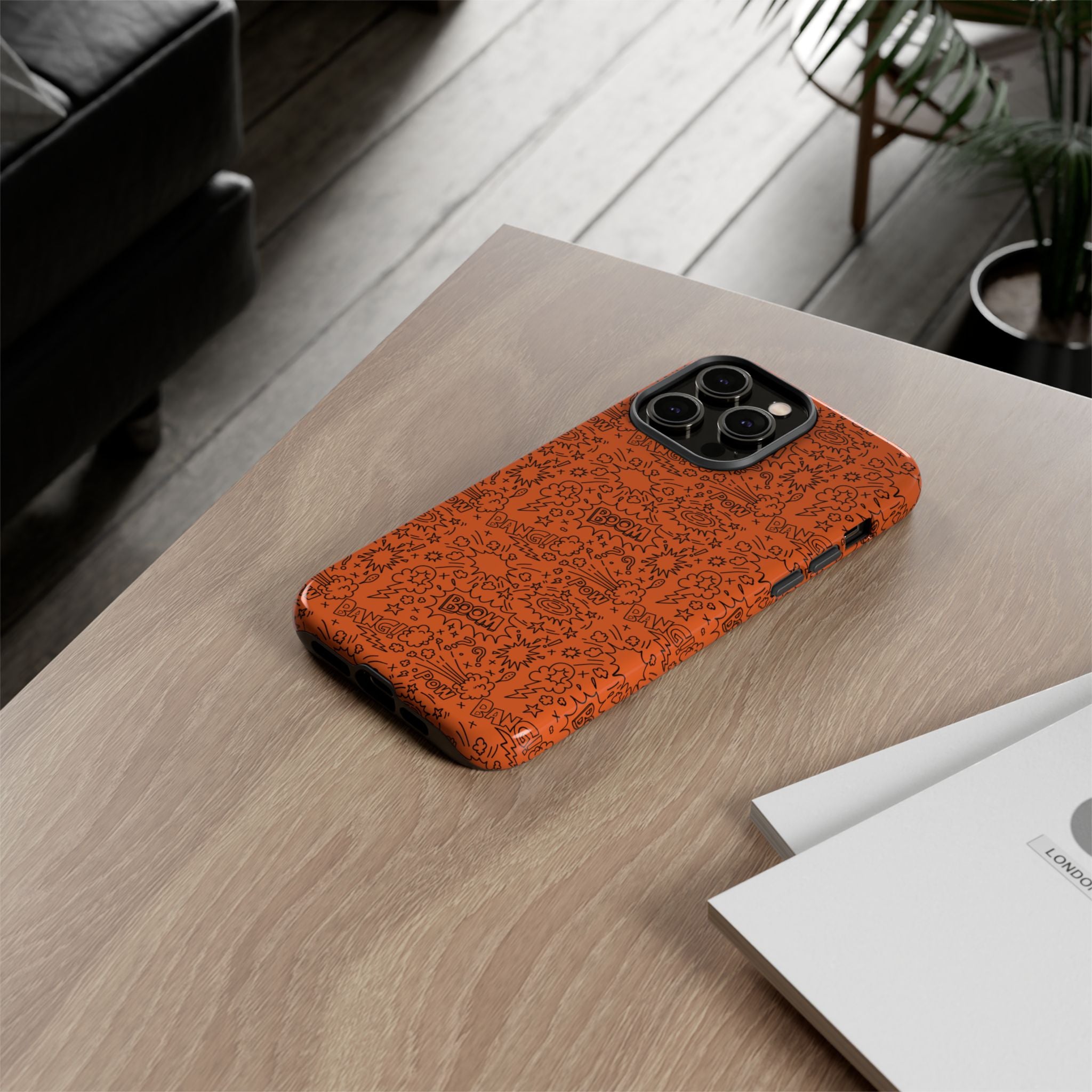 Wow Orange Tough Case for iPhone, Galaxy, or Google Pixel