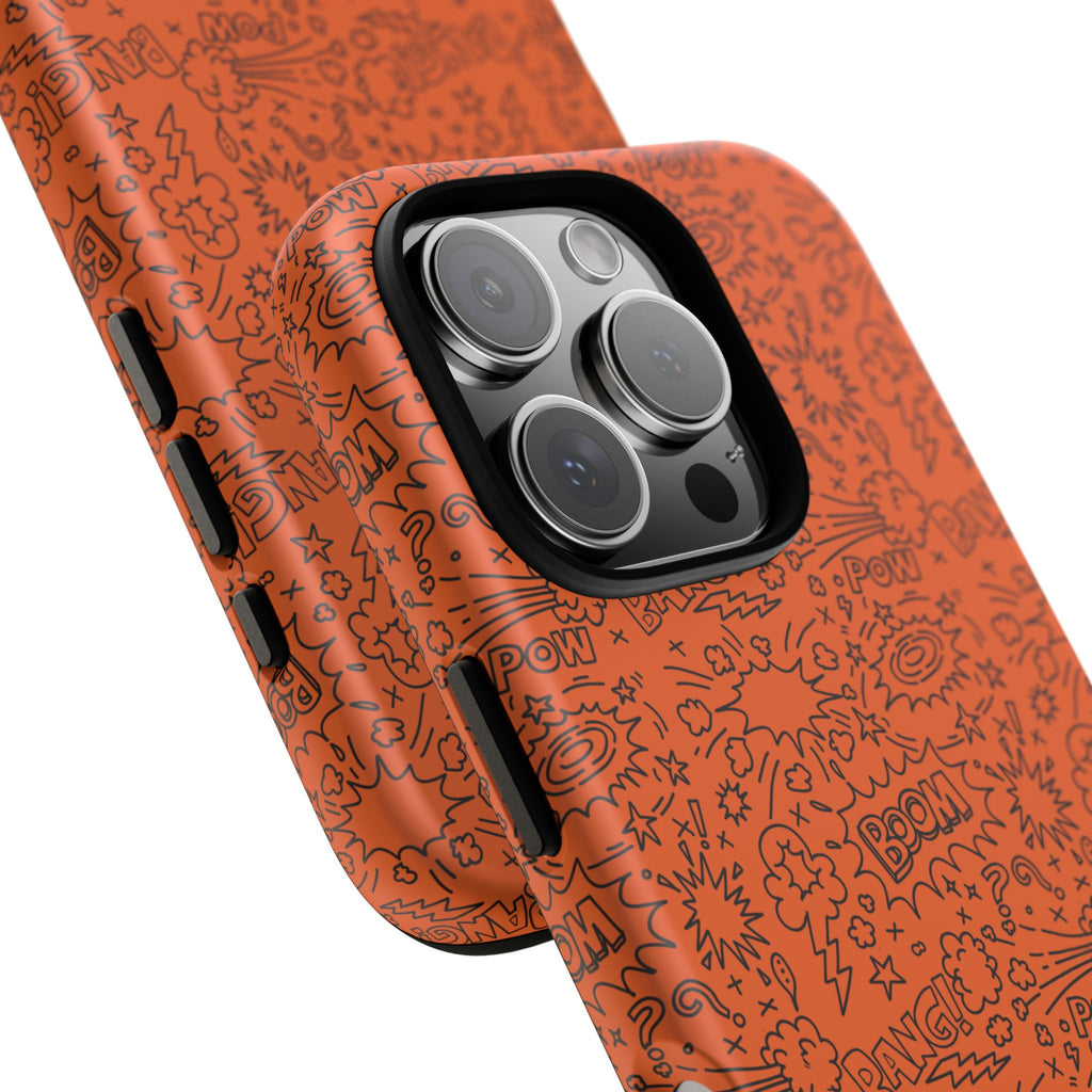 Wow Orange Tough Case for iPhone, Galaxy, or Google Pixel