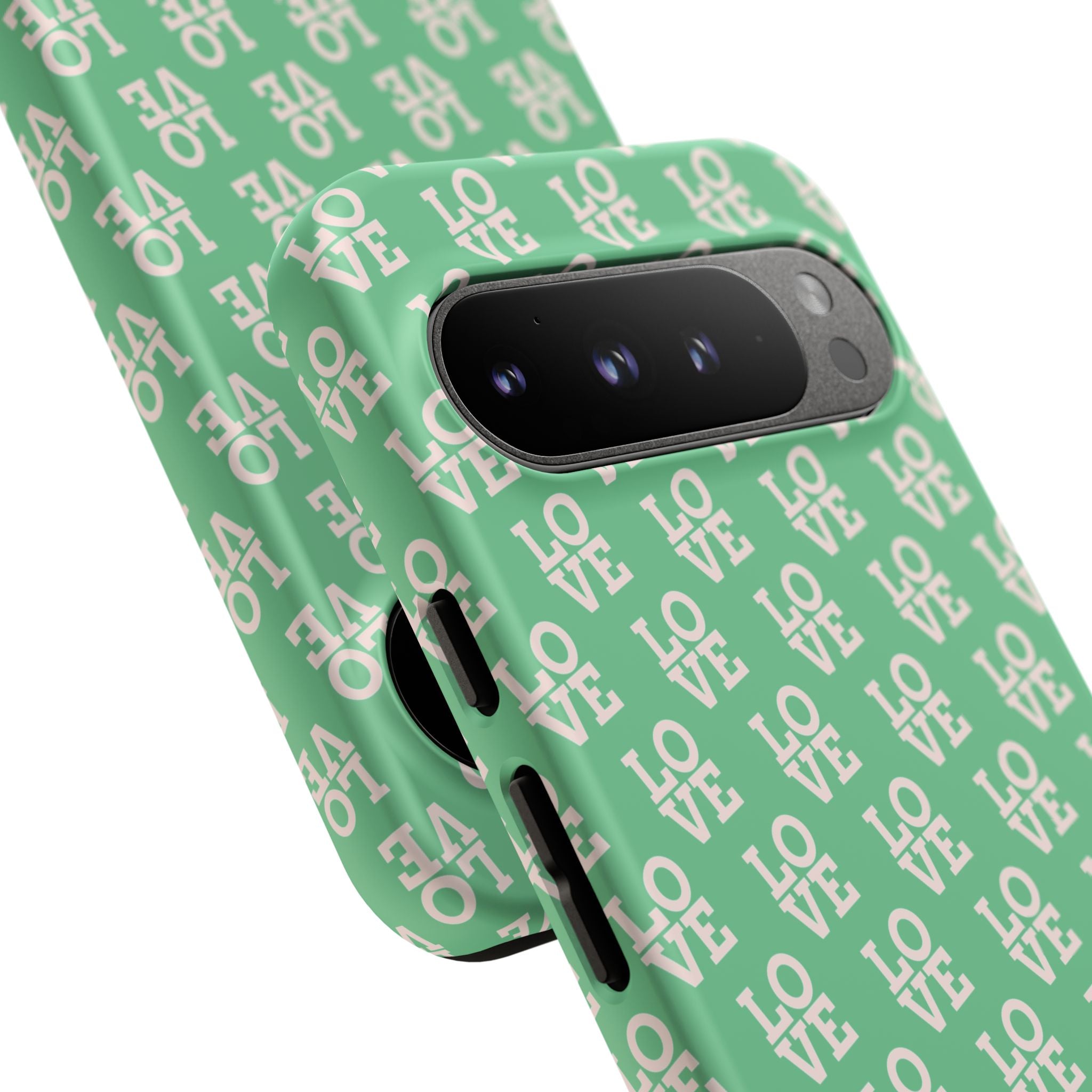 LOVE Aqua Tough Phone Case for iPhone, Galaxy, or Google Pixel