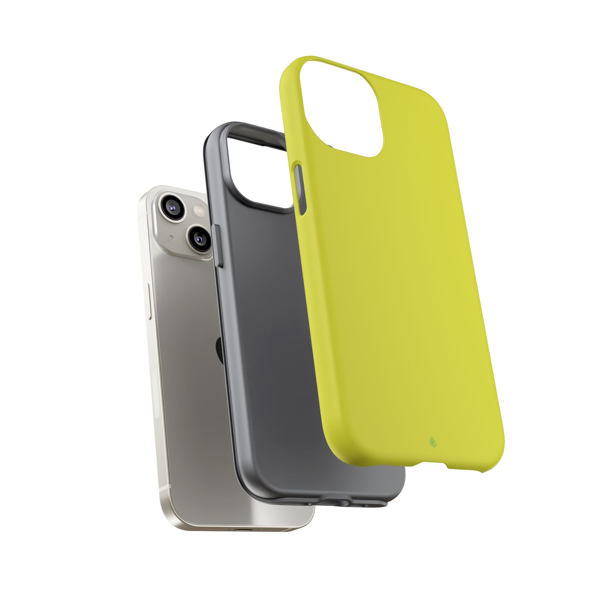Yellow RG Tough Phone Case for iPhone, Galaxy, or Google Pixel
