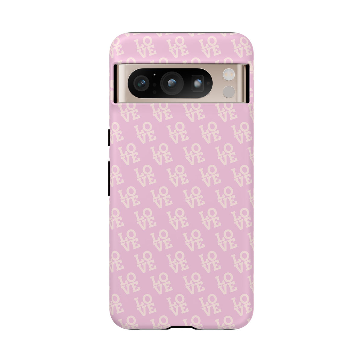 LOVE Pink Tough Phone Case for iPhone, Galaxy, or Google Pixel