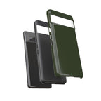 Olive Green Tough Phone Case for iPhone, Galaxy and Google Pixel