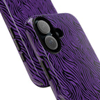 Purple Zebra Tough Phone Case for iPhone, Galaxy, or Google Pixel