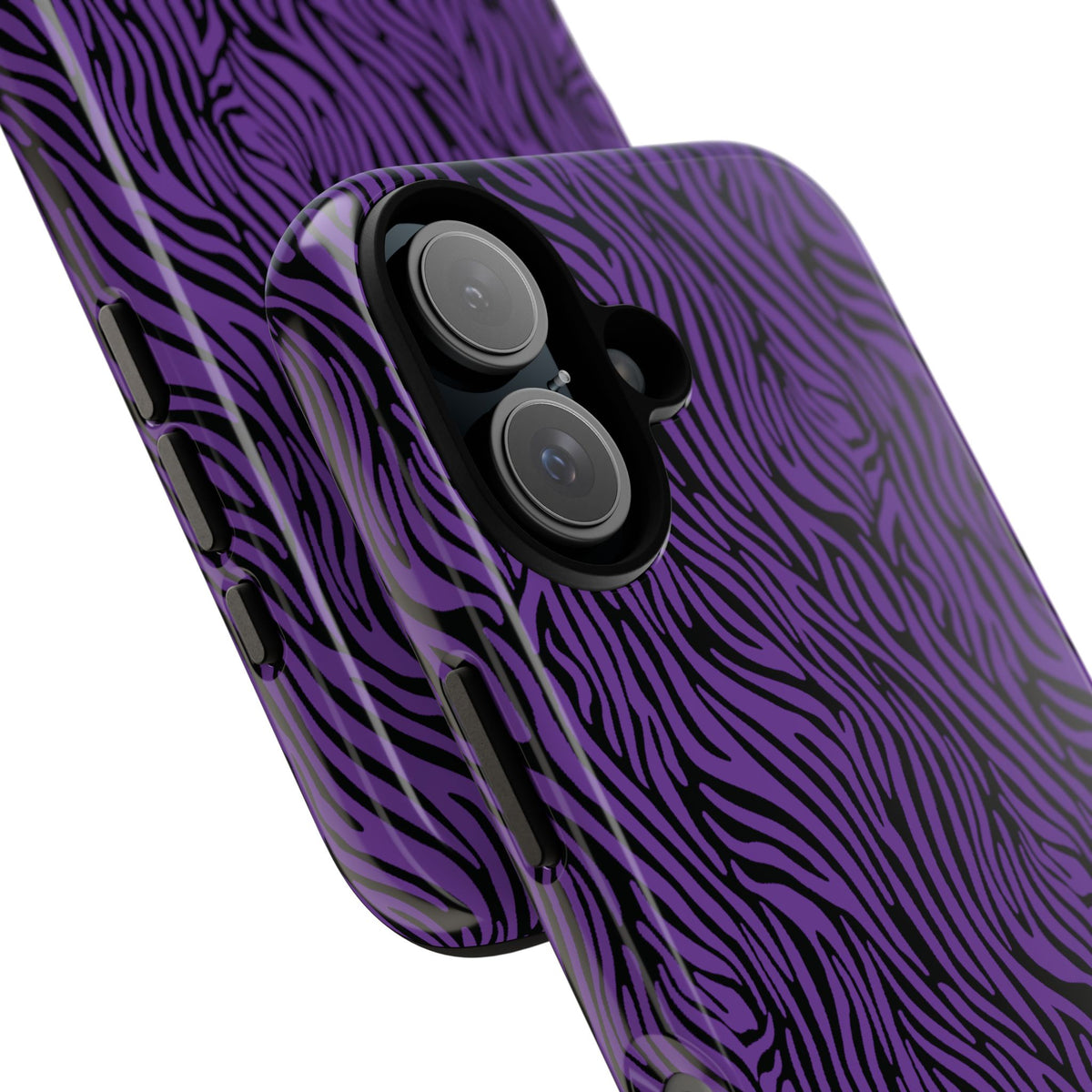 Purple Zebra Tough Phone Case for iPhone, Galaxy, or Google Pixel