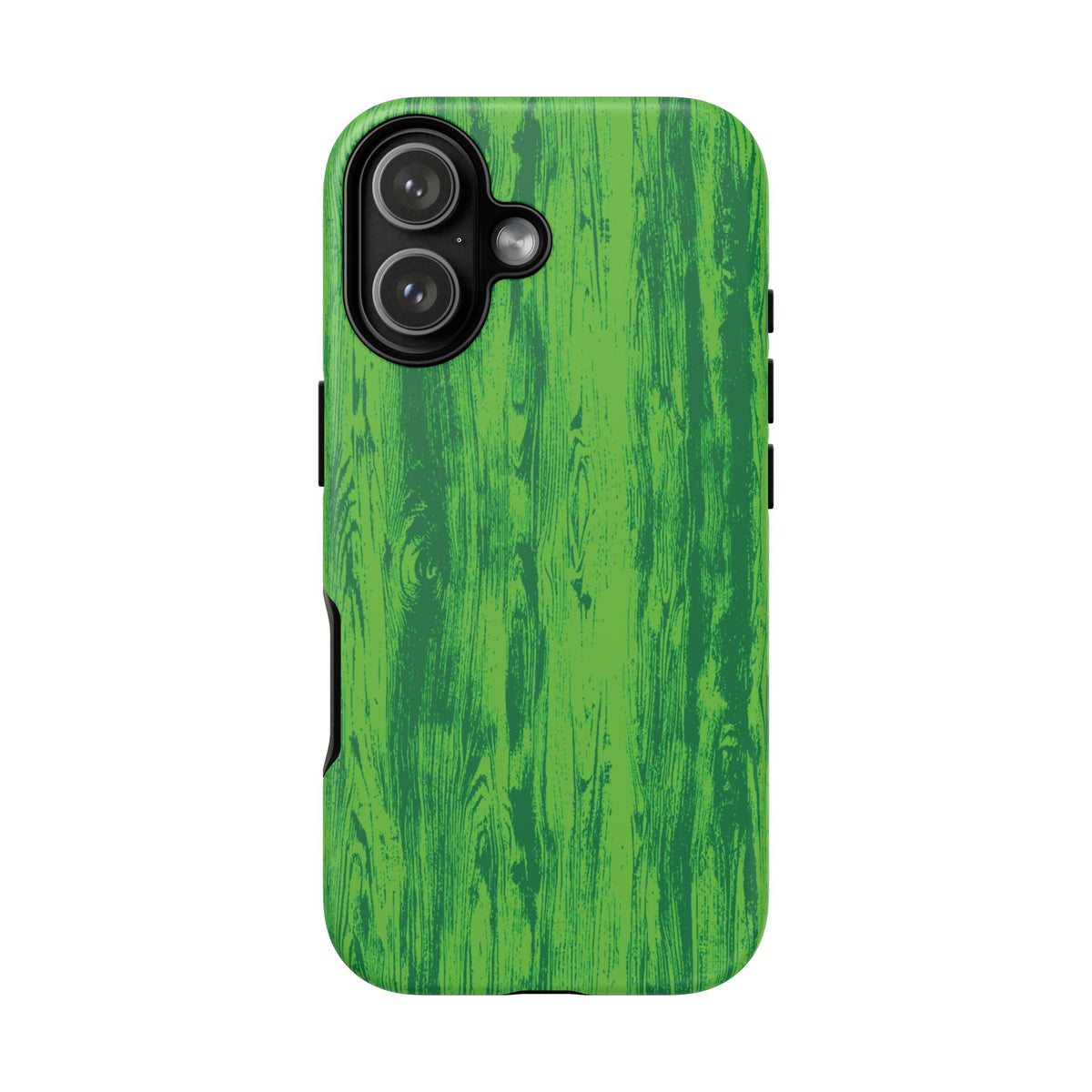 Neon Green Wood Tough Phone Case iPhone, Galaxy, or Google Pixel