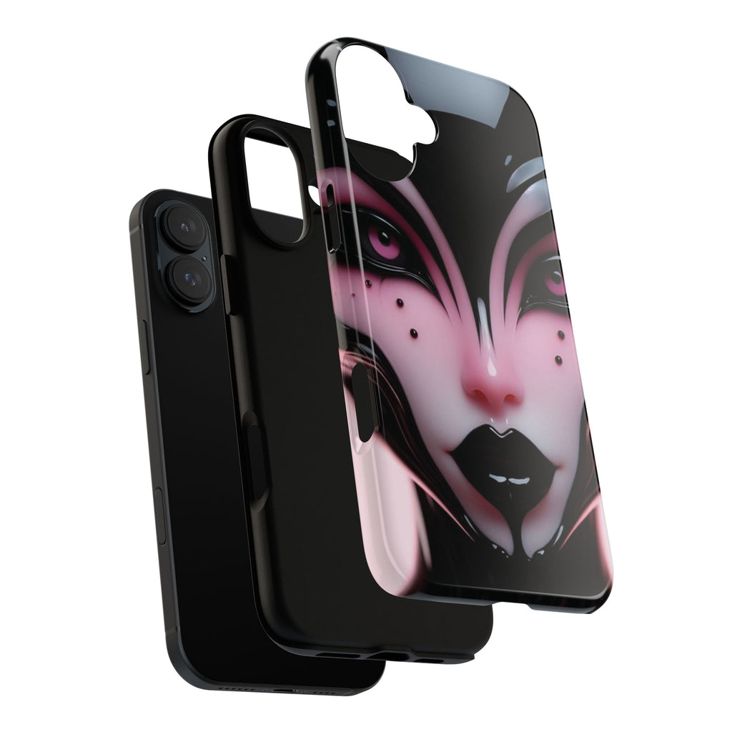 Pink Alien Tough Phone Case for iPhone, Galaxy, or Google Pixel