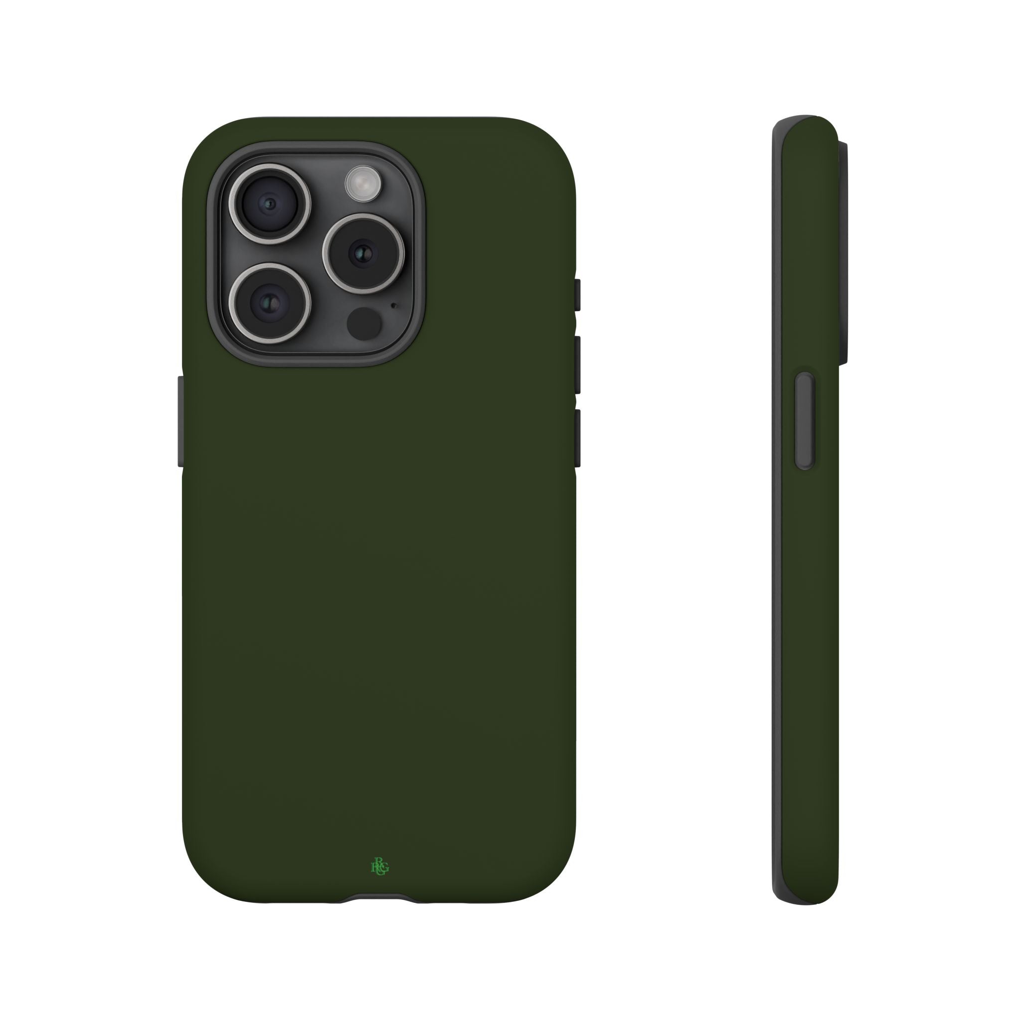 Olive Green Tough Phone Case for iPhone, Galaxy and Google Pixel