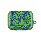Blue and Green Zebra AirPod Cases