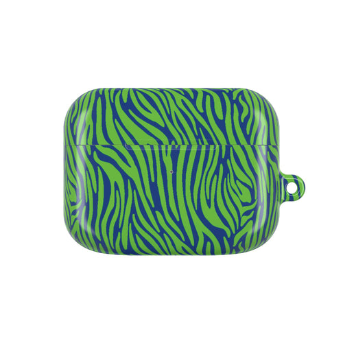 Blue and Green Zebra AirPod Cases
