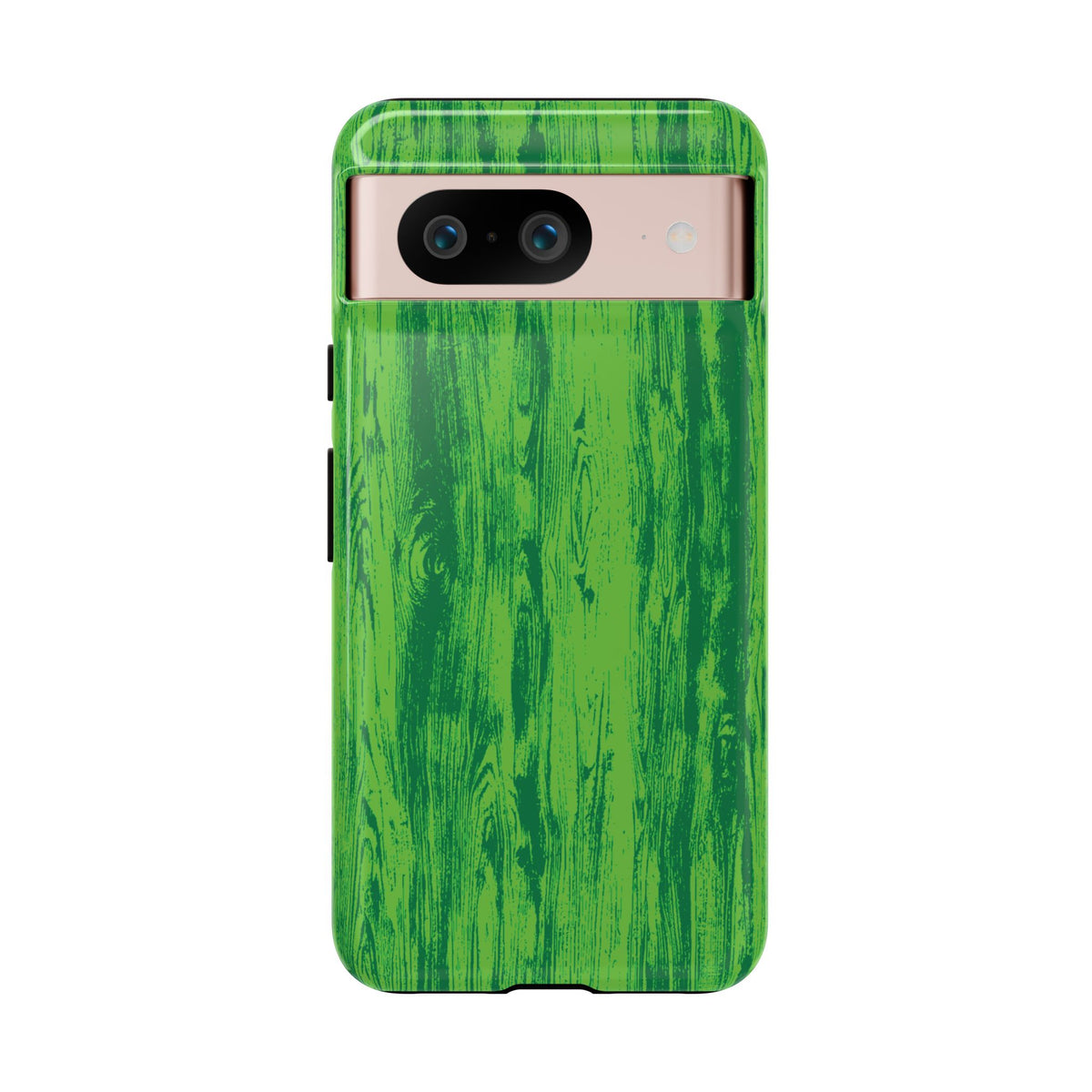 Neon Green Wood Print Tough Phone Case iPhone, Galaxy, or Google Pixel