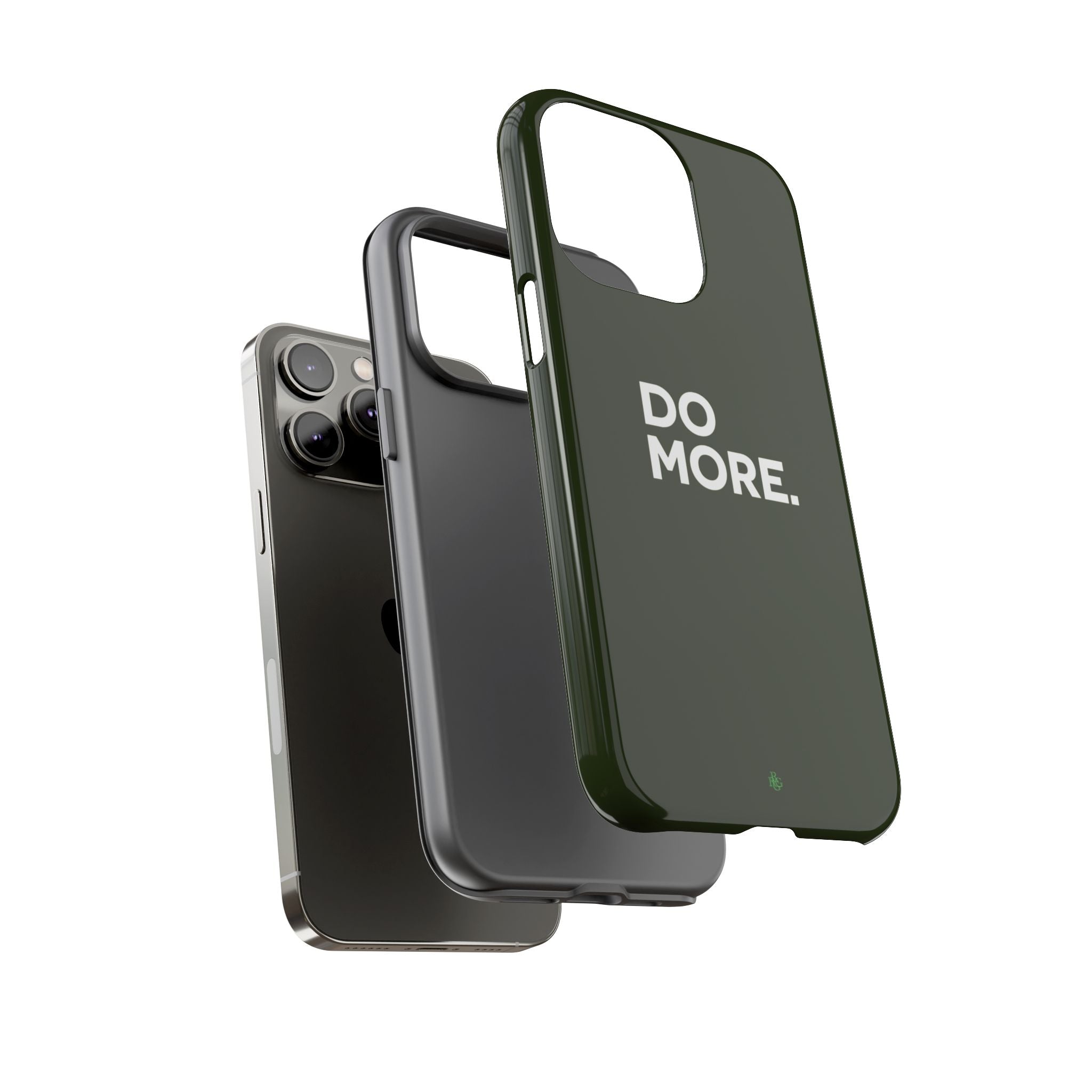 Olive Green Do More Tough Phone Case for iPhone, Galaxy, or Google Pixel