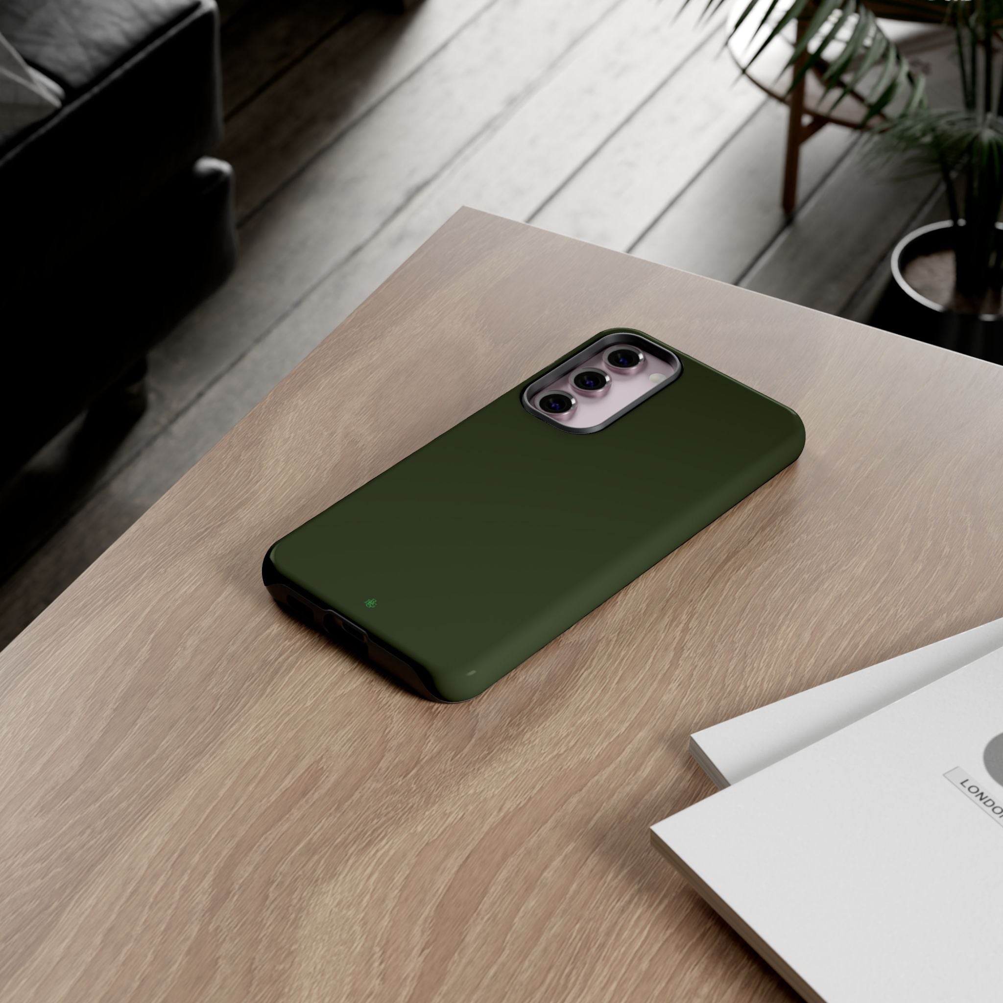 Olive Green Tough Phone Case for iPhone, Galaxy and Google Pixel