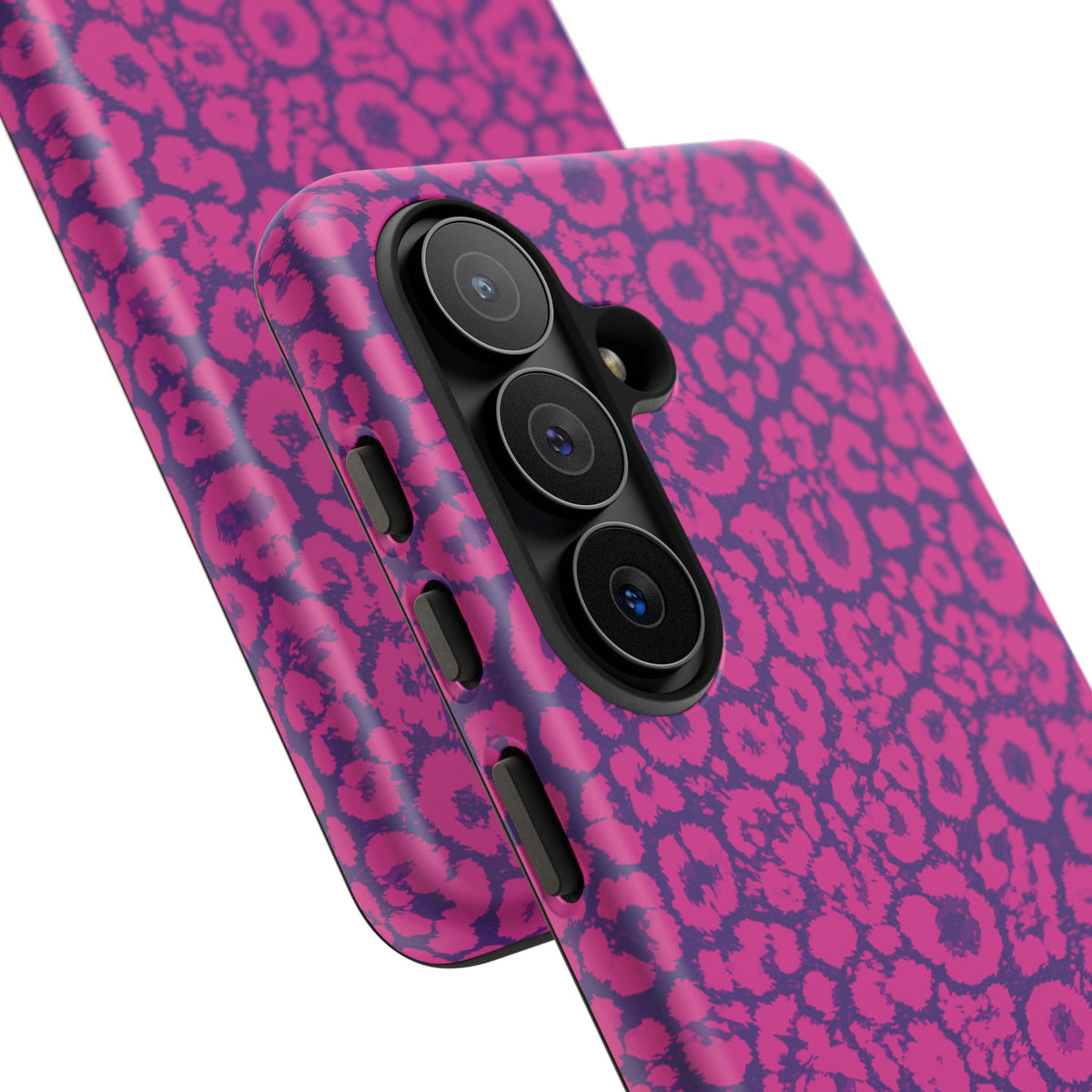 Pink Purple Leopard Tough Phone Case iPhone, Galaxy and Google Pixel