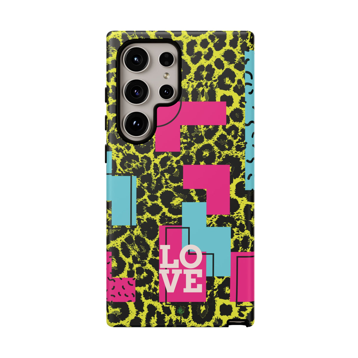 LOVE Neon Yellow RG Phone Case iPhone, Galaxy and Google Tough Cases