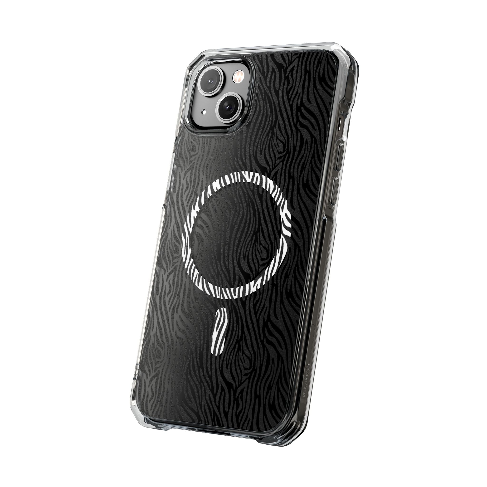 Zebra Magnetic iPhone 14, 15, 16 Series Clear Impact Cases