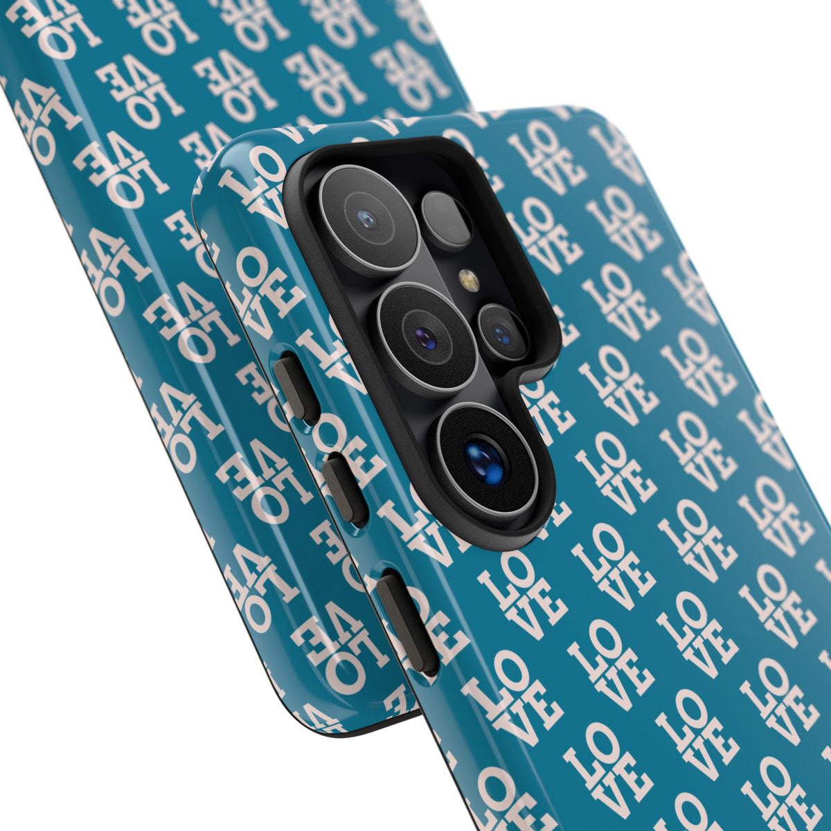 LOVE Teal Green Tough Phone Case iPhone, Galaxy, or Google Pixel