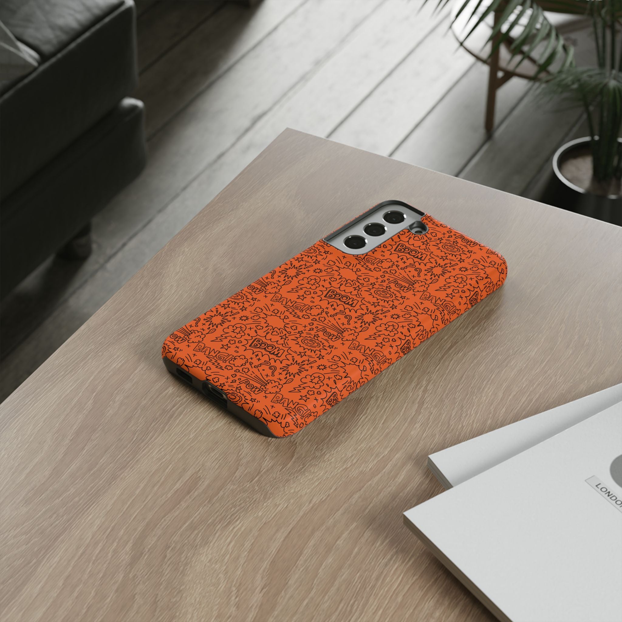 Wow Orange Tough Case for iPhone, Galaxy, or Google Pixel