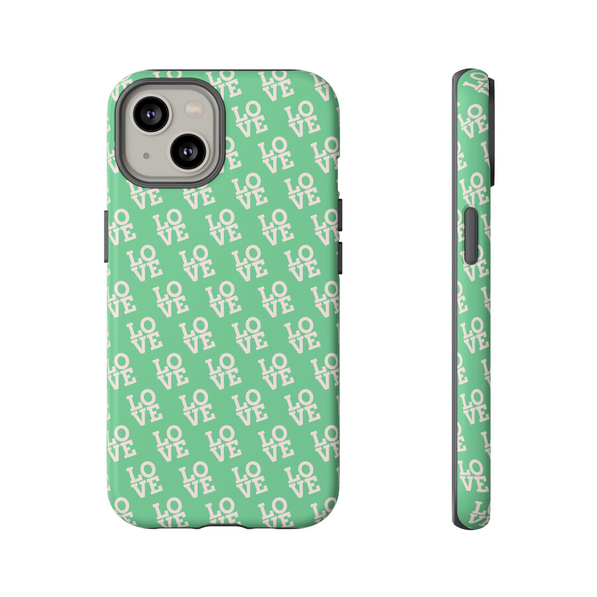 LOVE Aqua Tough Phone Case for iPhone, Galaxy, or Google Pixel
