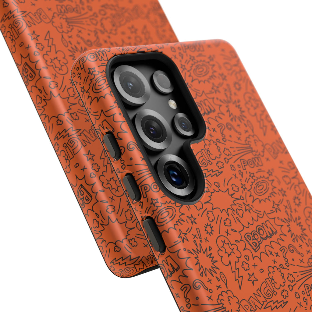 Wow Orange Tough Case for iPhone, Galaxy, or Google Pixel