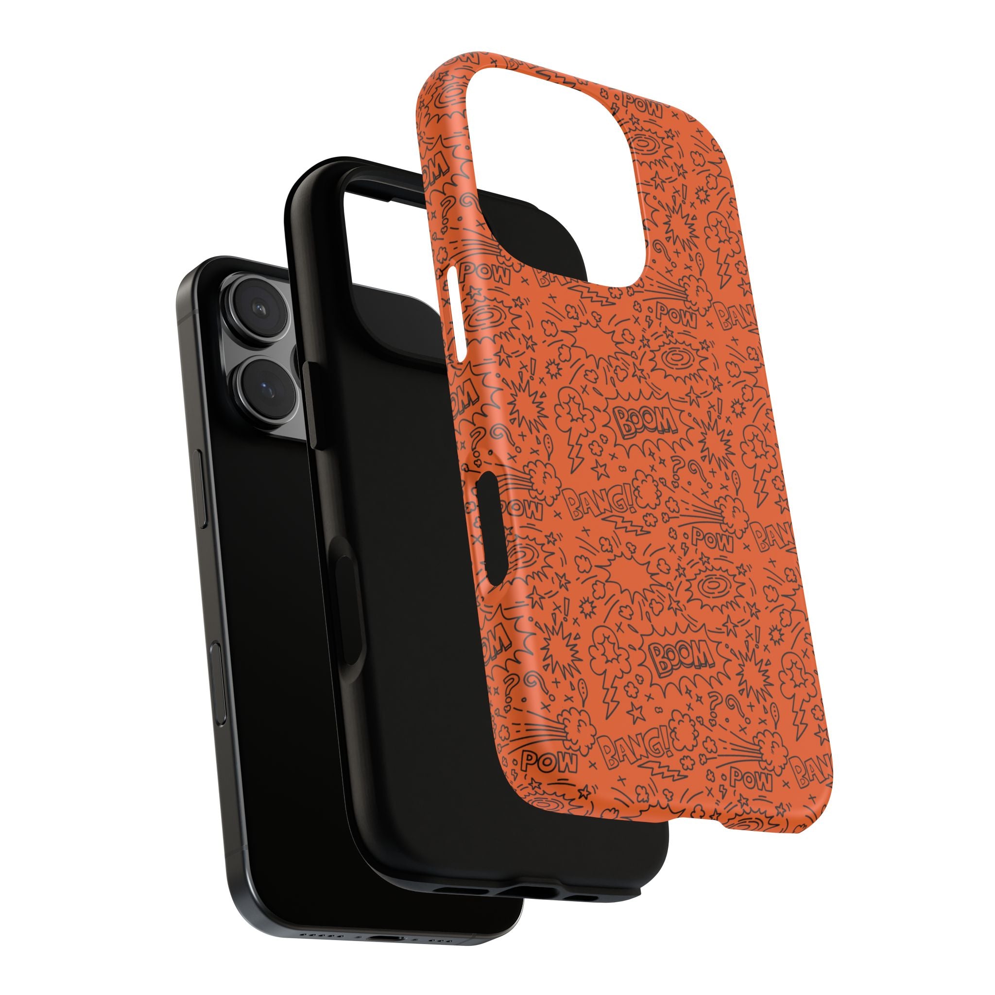Wow Orange Tough Case for iPhone, Galaxy, or Google Pixel