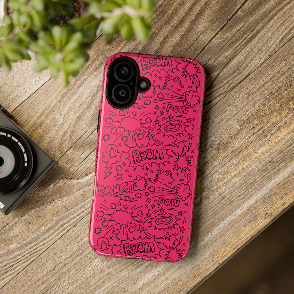 Boom Wow Tough Case for iPhone, Galaxy, or Google Pixel