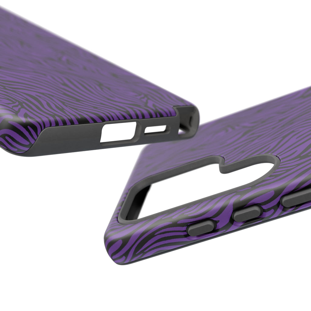 Purple Zebra Tough Phone Case for iPhone, Galaxy, or Google Pixel