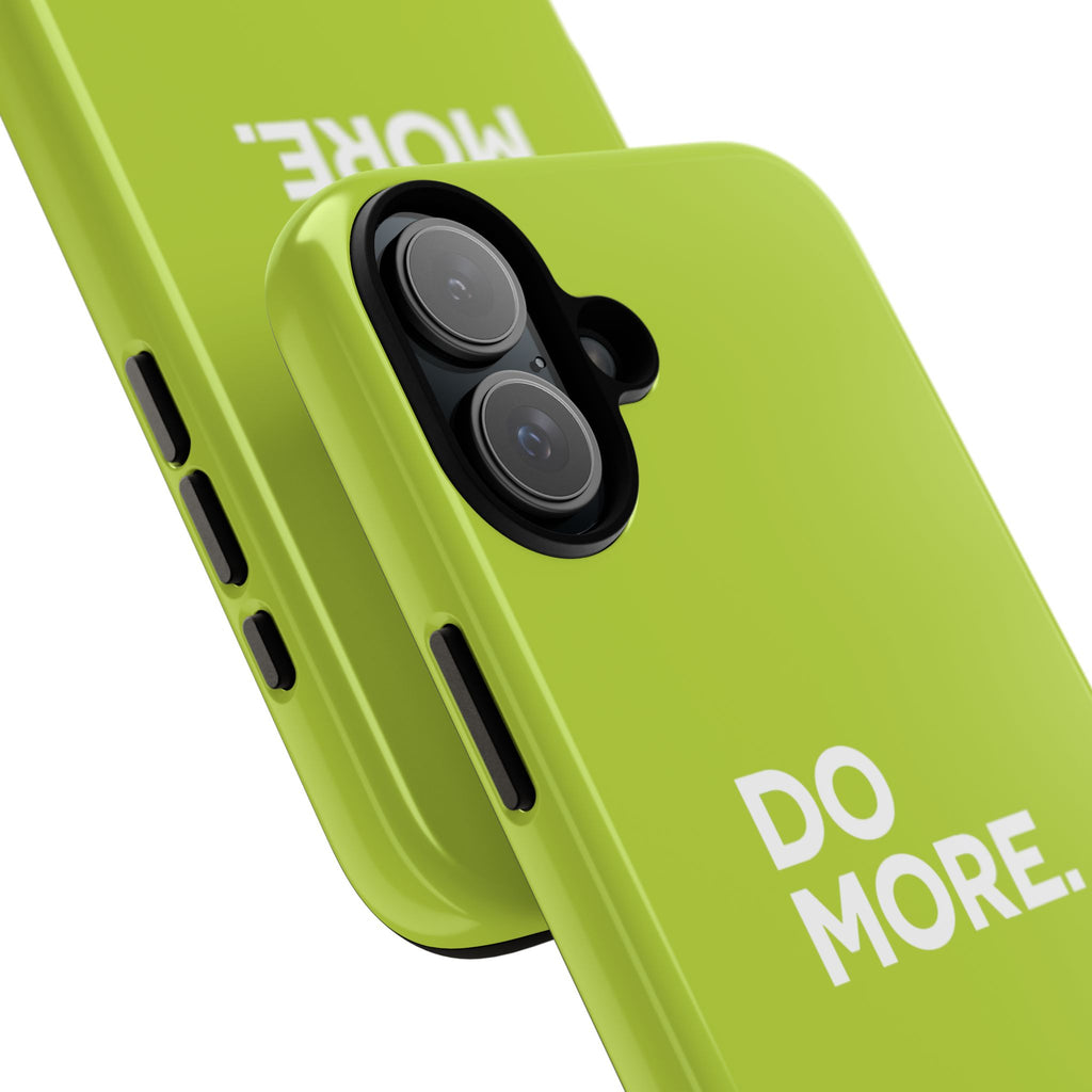Do More (Neon Yellow) Tough Phone Case for iPhone, Galaxy or Google Pixel