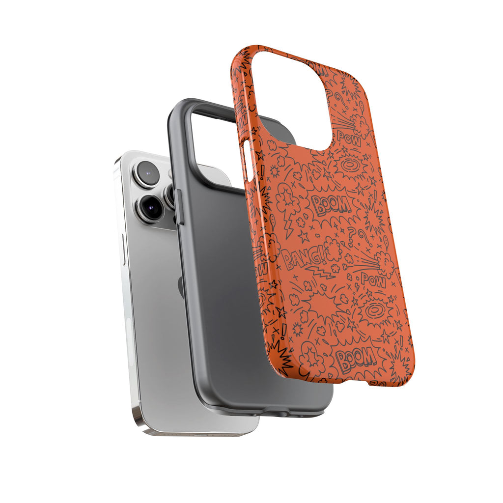 Wow Orange Tough Case for iPhone, Galaxy, or Google Pixel