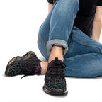 Neon Colorful Leopard Men's Mesh Sneakers