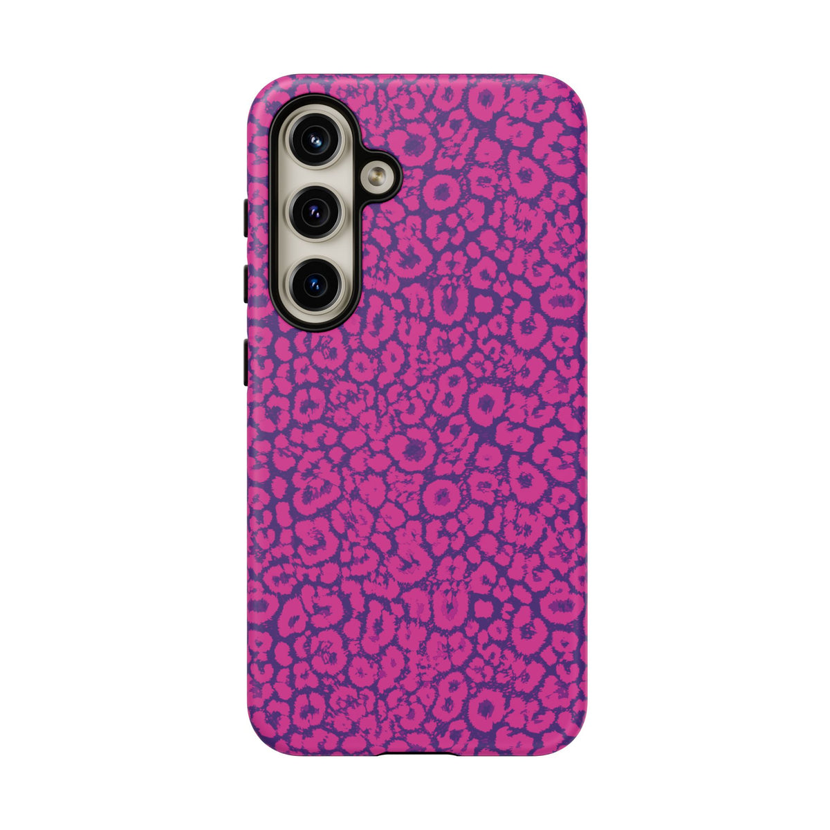 Pink Purple Leopard Tough Phone Case iPhone, Galaxy and Google Pixel