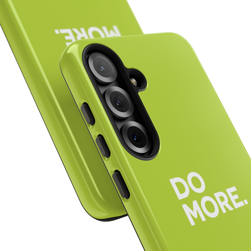 Do More (Neon Yellow) Tough Phone Case for iPhone, Galaxy or Google Pixel