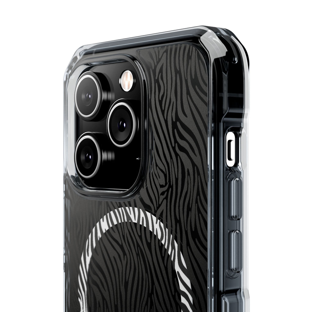 Zebra Magnetic iPhone 14, 15, 16 Series Clear Impact Cases