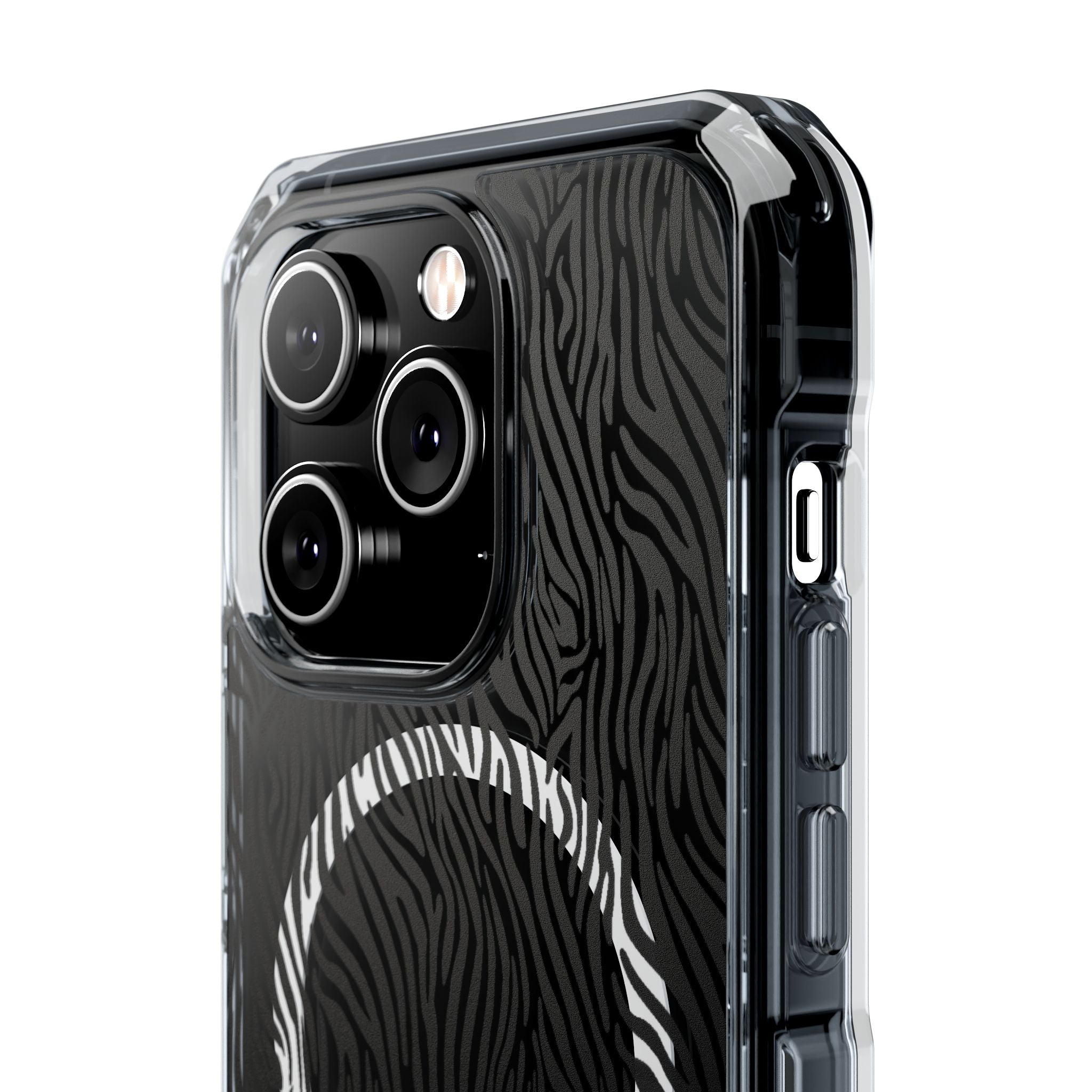 Zebra Magnetic iPhone 14, 15, 16 Series Clear Impact Cases