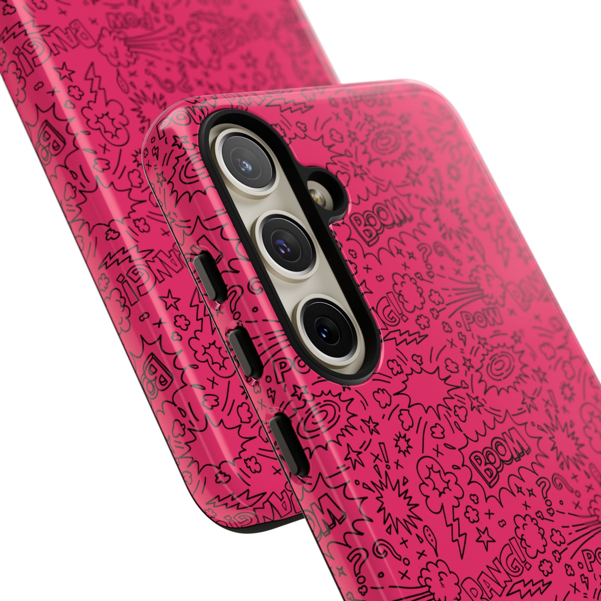 Pink Wow Tough Case for iPhone, Galaxy, or Google Pixel